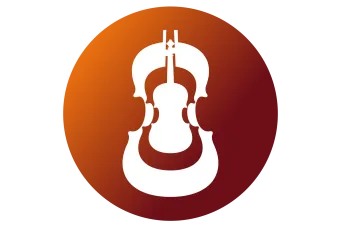 An icon of three violins nested inside each other
